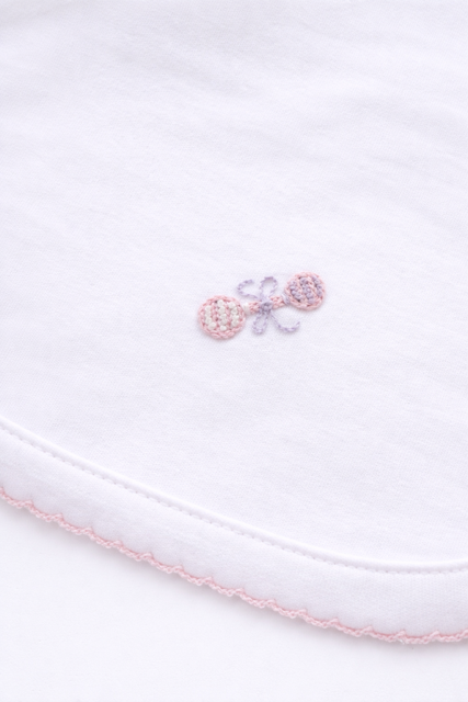 Baby Rattle Burp Cloth