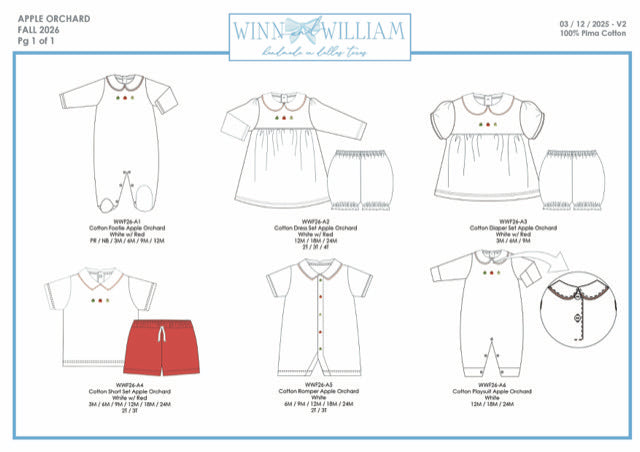 Apple Orchard Diaper Set