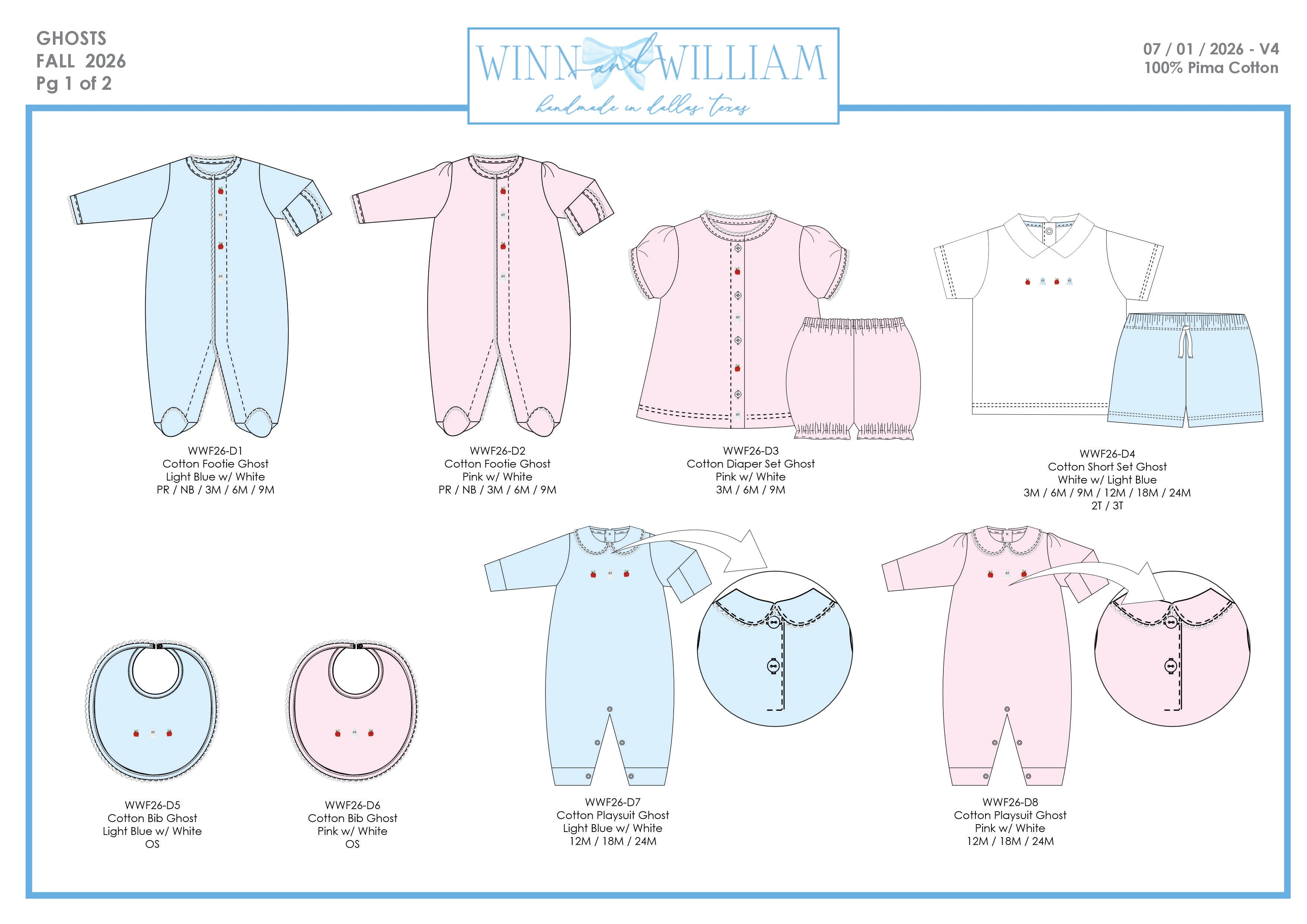 Ghosts Diaper Set