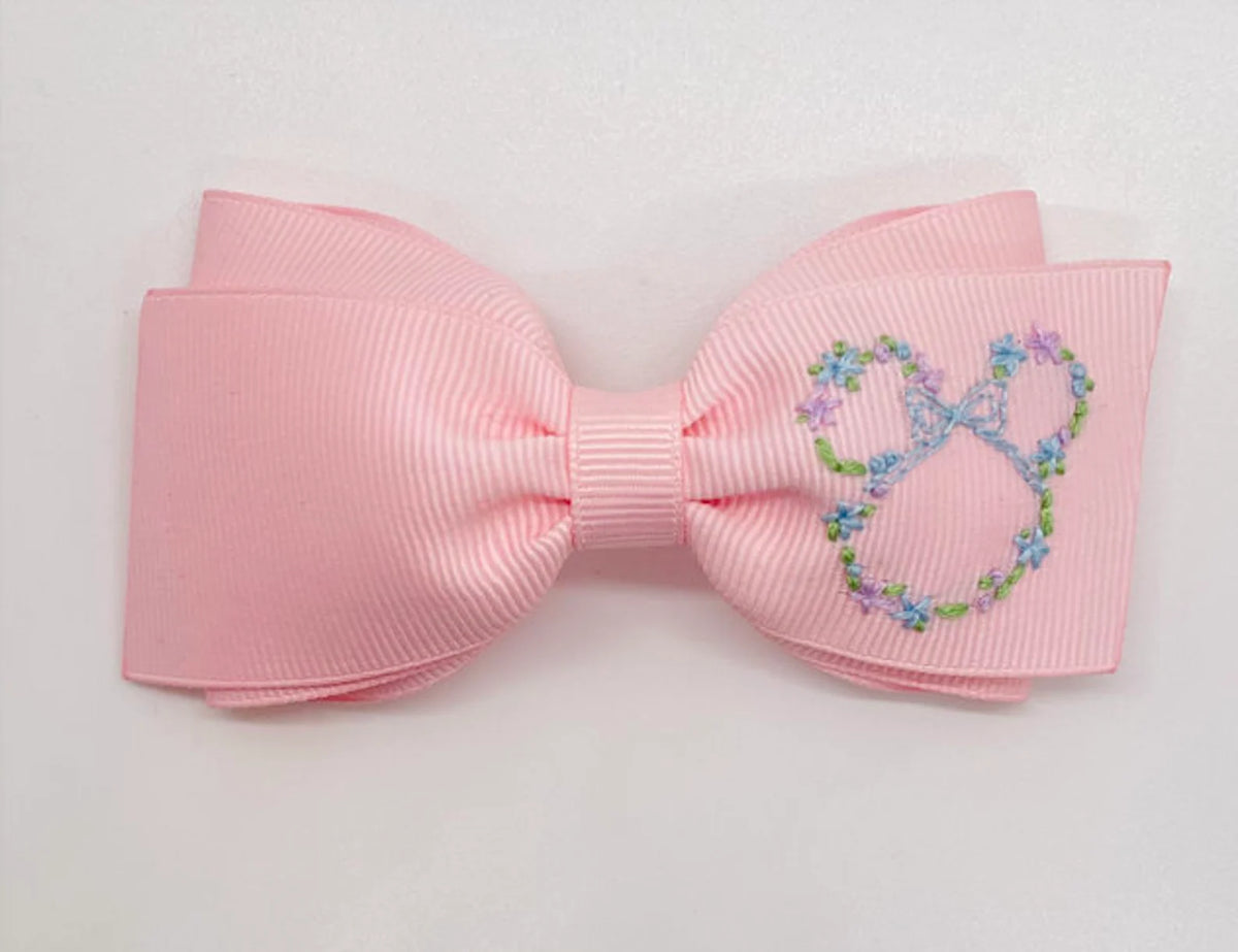 Floral Minnie "Lottie" Bow