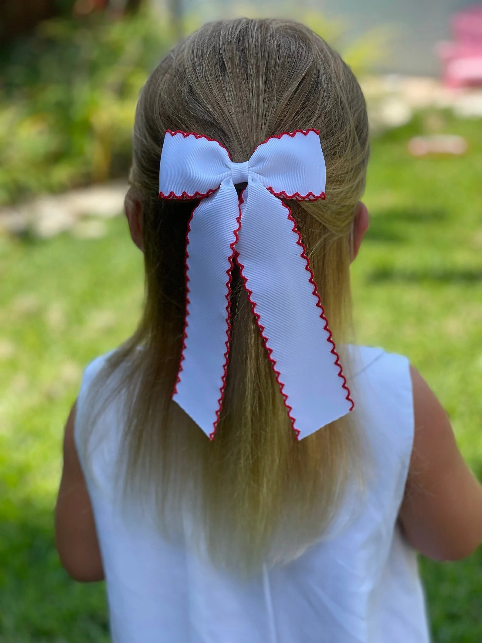 Long Tail Moon Stitch Bow