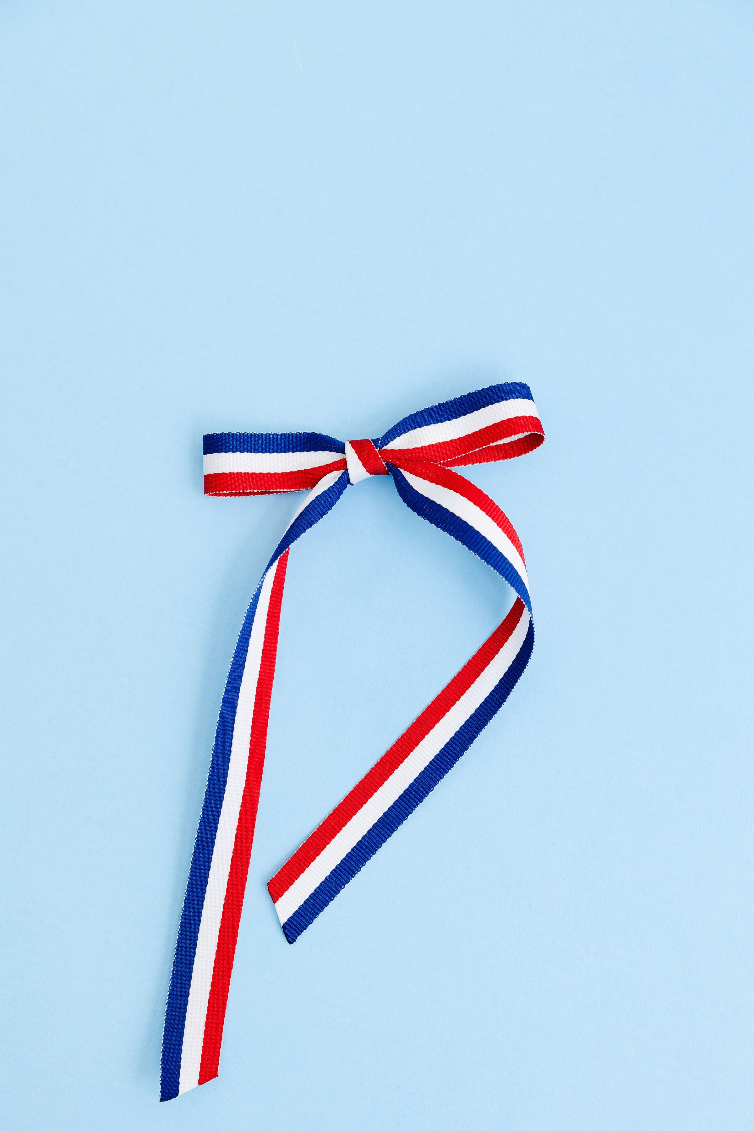 Red, White and Blue Long-Tail Bow