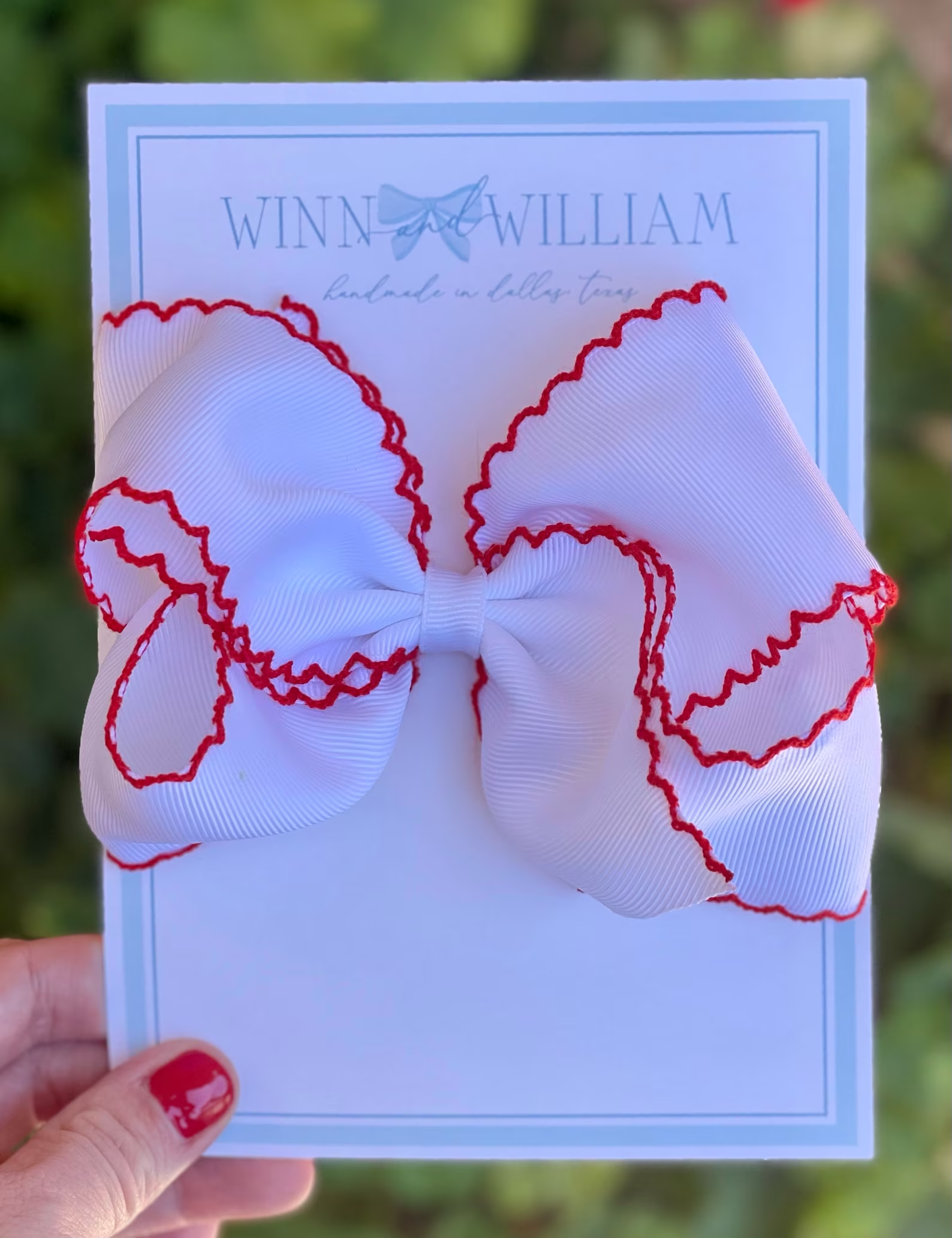 The "Via" Moon Stitch Bow