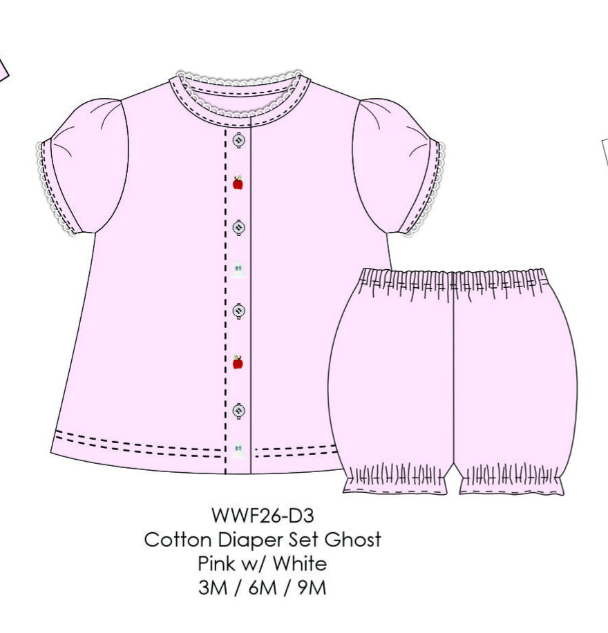 Ghosts Diaper Set