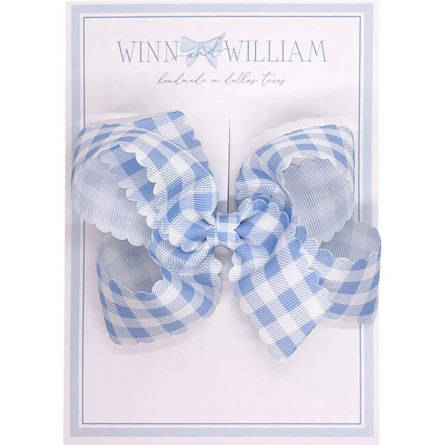Gingham Via Bow