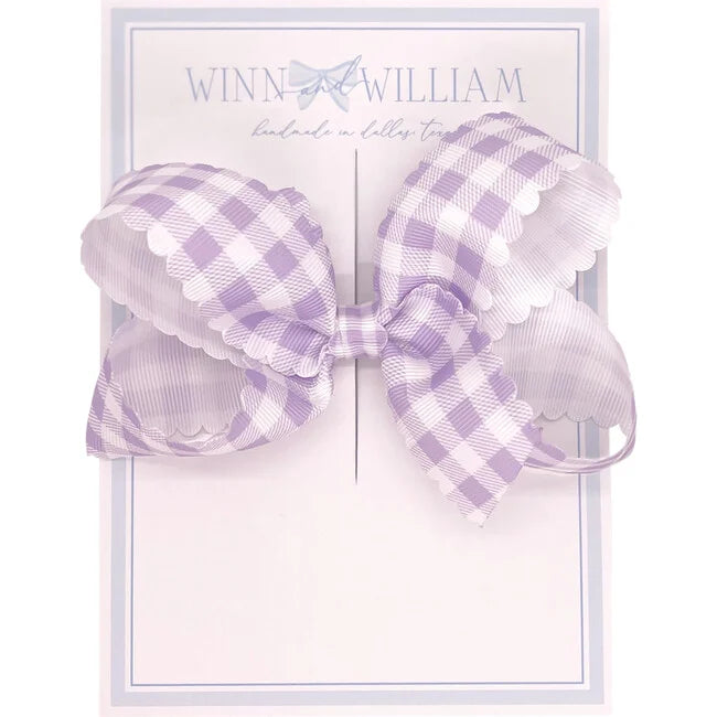 Gingham Via Bow