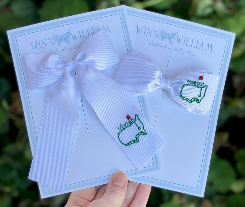 MASTERS Hand-Embroidered Bow