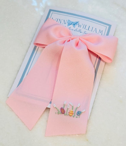 Garden of Eggs Embroidered Bow