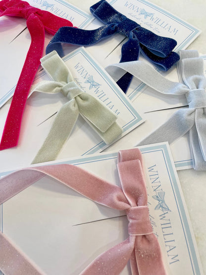 Sparkle Not So Plain Jane Velvet Bows