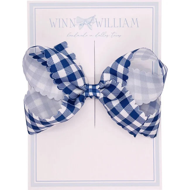 Gingham Via Bow