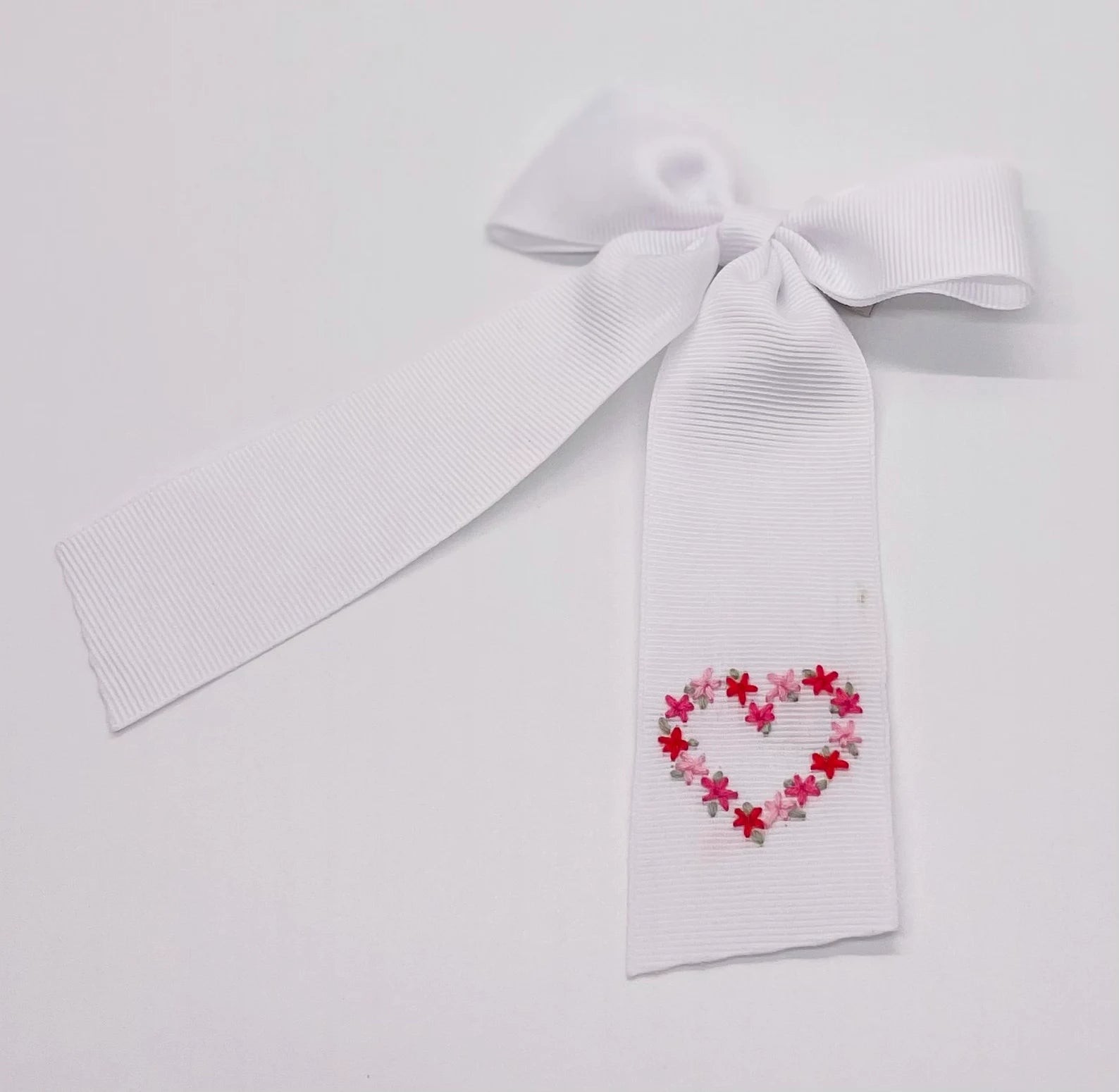 Floral Heart Bow