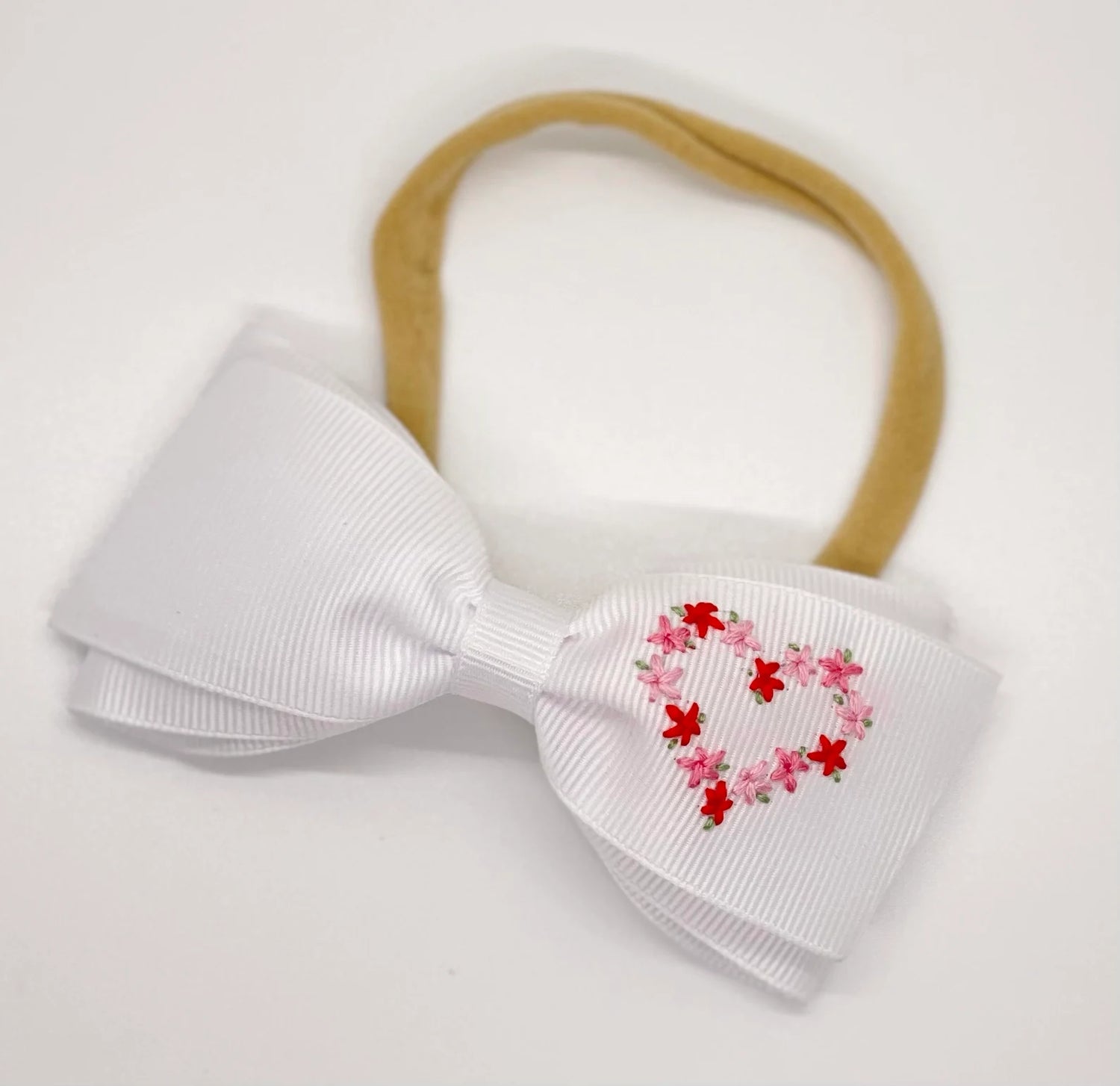 Floral Heart Baby Headband