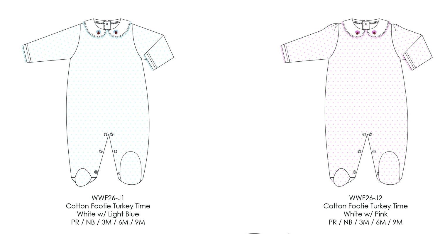 Turkey Time Sleeper and Playsuit