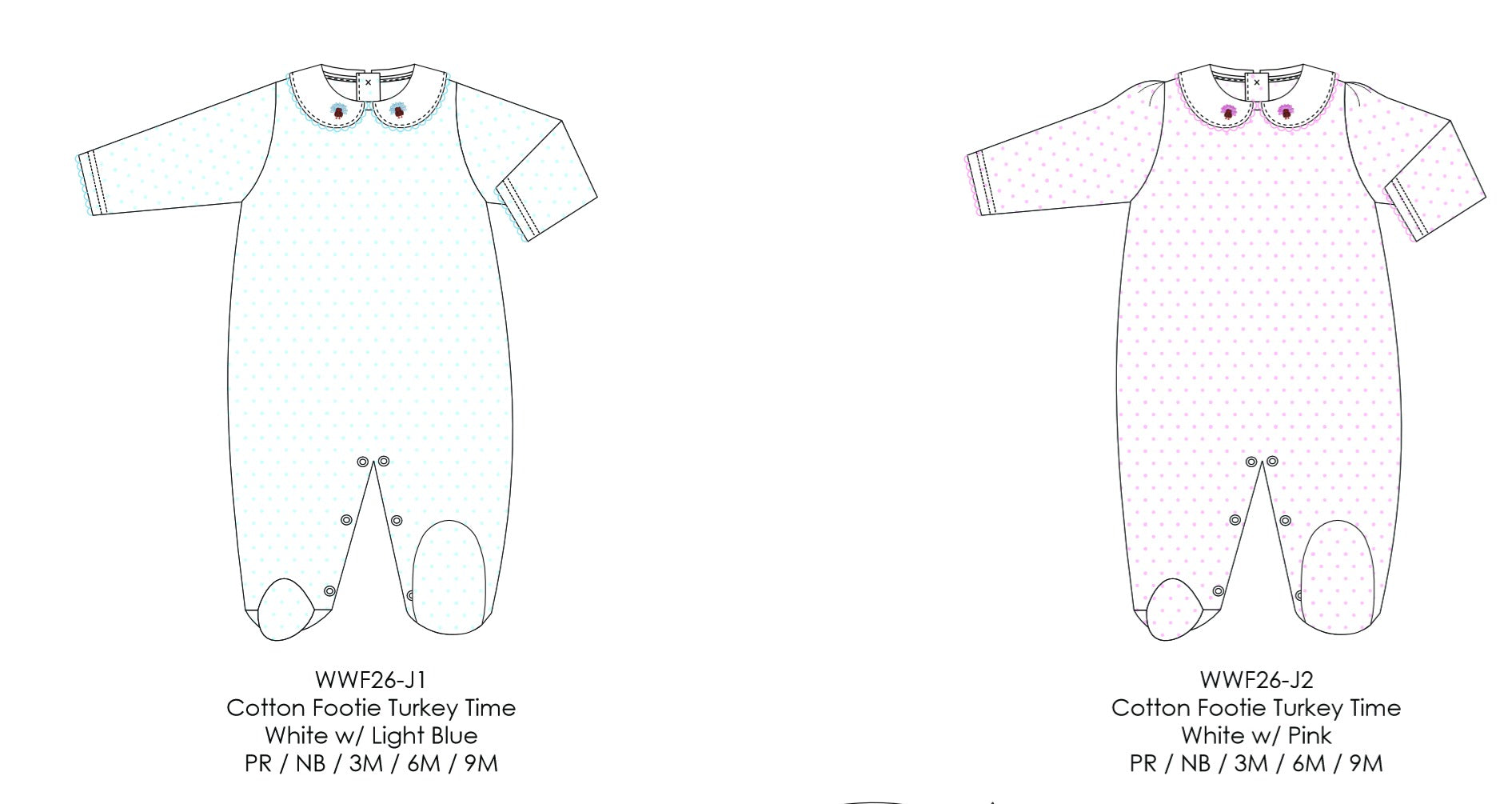 Turkey Time Sleeper and Playsuit